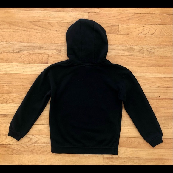 Primark 2 prs girls black hoodie Boston motif & cream sweatshirt butterfly motif - Picture 6 of 8